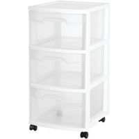 6133565 - CART 3 DRAWR CLEAR/WHT