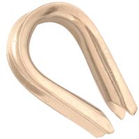 galvanized cable thimble, 1/2in.