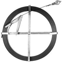 flat sewer rod with holder, 1/2in. x 25 