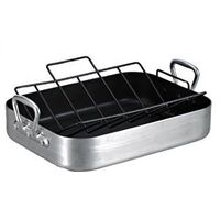 Large Roaster, 16.5" x 13.5" x 3" Dark Grey