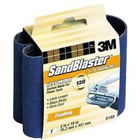 fine purple power sanding belt, 3in. x 18in. 120 grit