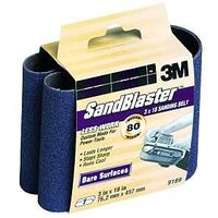 Medium Purple Power Sanding Belt, 3" x 18" 80 Grit