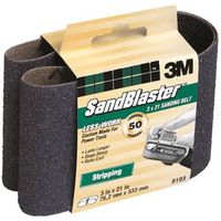 coarse purple sanding belt, 3in. x 21in. 50 grit
