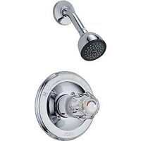 chrome single handle shower faucet 