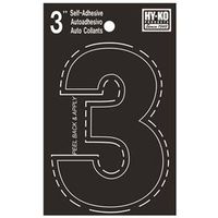 6147516 - 3IN BLACK VINYL NUMBER 3