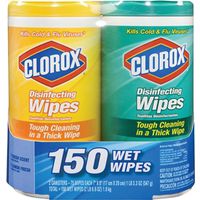 Clorox 01599 Twin Pack Wet Disinfecting Wipe Bleach-Free