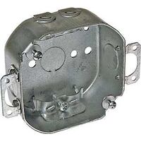 octagon box with ears, 4in.    