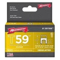Clear Insulated Staples, 1/4" x 5/16"