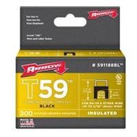black insulated staples, 1/4in. x 5/16in.