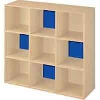 Nine Compartment Closet Organizer, 35 7/8in. x 35 7/8in. x 11 5/8in. Maple