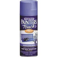 satin spray paint, 12 oz wildflower blue