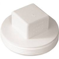 Genova Products 41840 Styrene Sewer and Drain Fittings, Cleanout Plug, 4 Inch