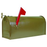 6157408 - US#1 BRWN RURAL MAILBOX