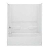 advantage tub & shower wall set, white