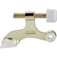 Hinge Pin Door Stop, Bright Brass