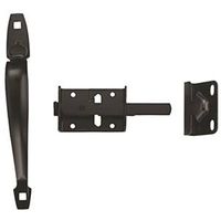 black ornament steel thumb latch