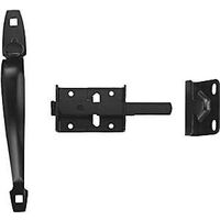 Black Ornament Steel Thumb Latch