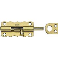 barrel bolt, satin brass