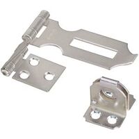 Double Hinge Safety Hasp, 3in. Zinc