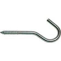 Round Screw Hook, 1 1/2" Zinc