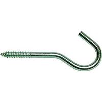 Round Screw Hook, 2 1/2in. Zinc