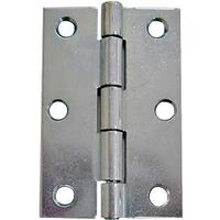 Narrow Utility Hinge, 1 1/2in. Bright Zinc