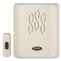 long range door chime with led light, white