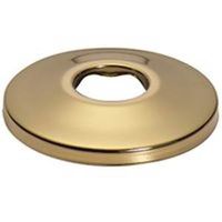 shallow flange, 1/2in. ips polished brass