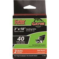 6185854 - 3X18IN 40GRIT ALUM OX BELT 2PK