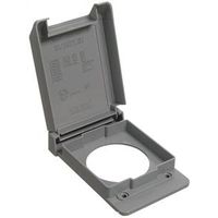 1 gang non metallic weather proof single receptacle cover 