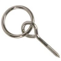 6187736 - 2-HITCH RING W/ SCREW EYE ZNC
