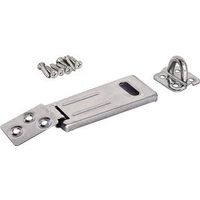 rolled edge hasp zinc, 6in.