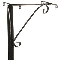 mailbox steel post kit, black