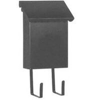 Verticle Black Mailboxes   