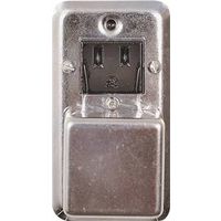 receptacle fuse box cover, gray