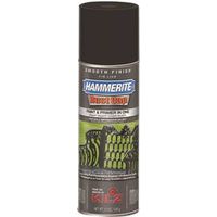 hammertite smooth aerosol spray paint, flat black