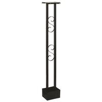 Black Aluminum Mailbox Post, 51"  