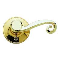 L6 Lever Set Dummy Right Handed Polished Brass Visual Pack