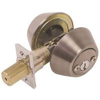 deadbolt double cylinder pewter 6 way visual