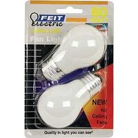 white ceiling fan bulb, 60 watt a15