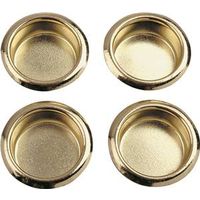bypass door finger pull, 3/4in. brass