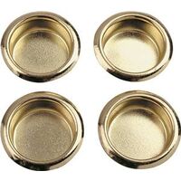 bypass door finger pull, 3/4in. brass