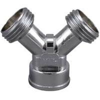 hose y connector chrome plate cast metal