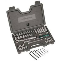 fractional metric socket wrench set, 57 pc