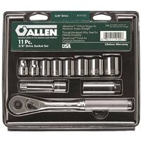 socket wrench set, 11 pc 3/8in. drive
