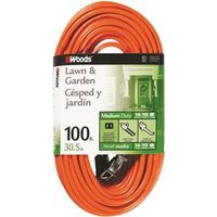 6239909 - 16/2X100FT SJTW ORG EXTSN CORD