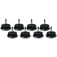 Metal Base Glides with Cushion, 7/8in.