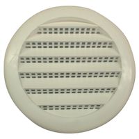 6246706 - 3IN RND WHITE PLASTIC LOUVER