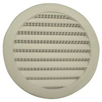 6246771 - 4IN RND WHITE PLASTIC LOUVER