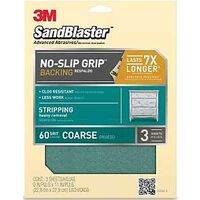 Sandpaper 9in. x 11in. 60 Grit Pk3 